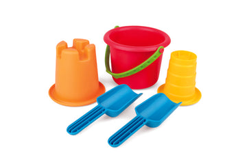 Hape 5-in-1 Beach Set perfect for the sand or backyard play with quality outdoor toys The Toy Wagon