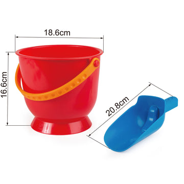 Hape Scoop & Pail perfect for the sand or backyard play with quality outdoor toys The Toy Wagon