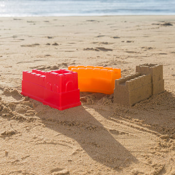 Hape Great Castle Walls perfect for the sand or backyard play with quality outdoor toys The Toy Wagon
