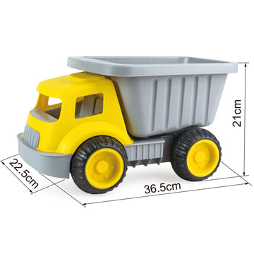 Hape Load & Tote Dump Truck perfect for the sand or backyard play with quality outdoor toys The Toy Wagon