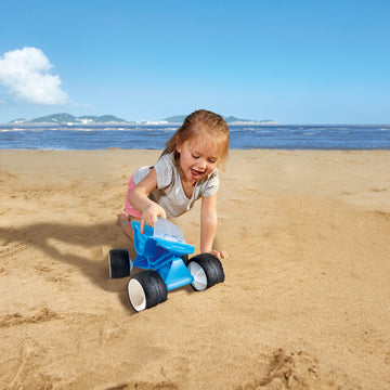 Hape Dune Buggy Blue perfect for the sand or backyard play with quality outdoor toys The Toy Wagon