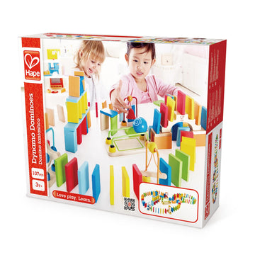 Hape Dynamo Dominoes perfect for little minds and hand, educational and high quality wooden toys The Toy Wagon