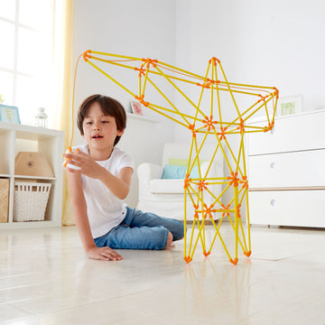 Hape Truss Crane perfect for little minds and hand, construction and educational high quality bamboo toys The Toy Wagon