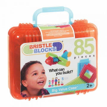 Bristle Block Big Value Case 85pc - The Toy Wagon