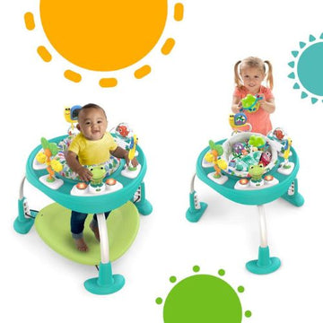 Bright Starts Bounce - Baby 2-in-1 Activity Jumper & Table - Playful Pond