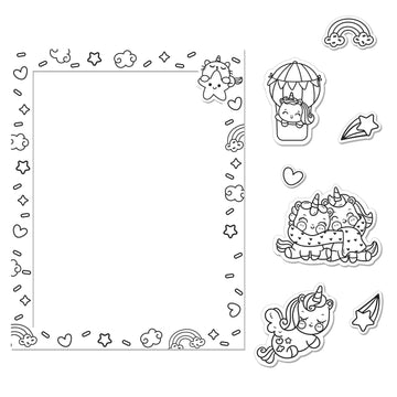 Colour-Me Magnets: Unicorns