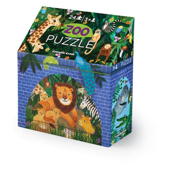Crocodile Creek 24pc Puzzle Zoo