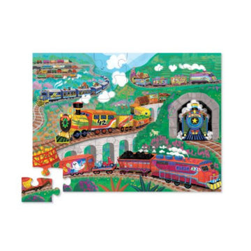 Crocodile Creek 36pc Foil Puzzle All Aboard