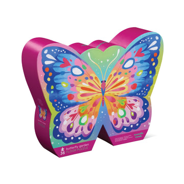 Crocodile Creek 36pc Foil Puzzle Butterfly Garden