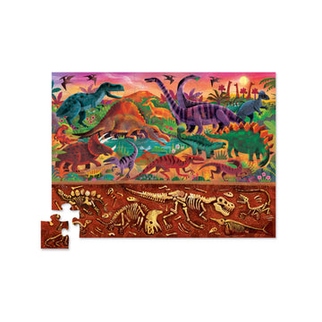 Crocodile Creek 48pc Puzzle Above & Below Dinosaur World