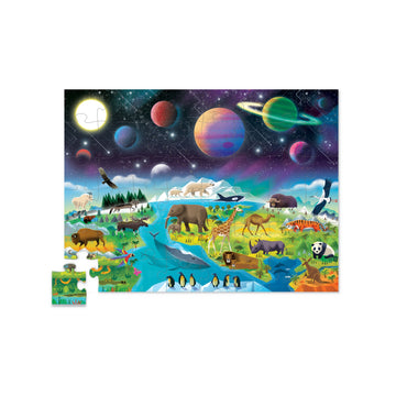 Crocodile Creek 48pc Puzzle Above & Below Earth & Space