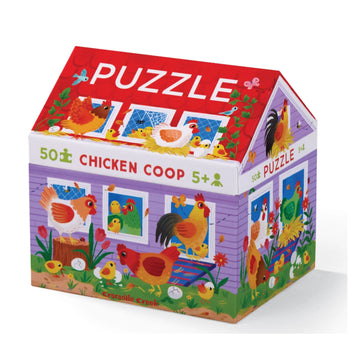 Crocodile Creek 50pc House Puzzle Chicken Coop