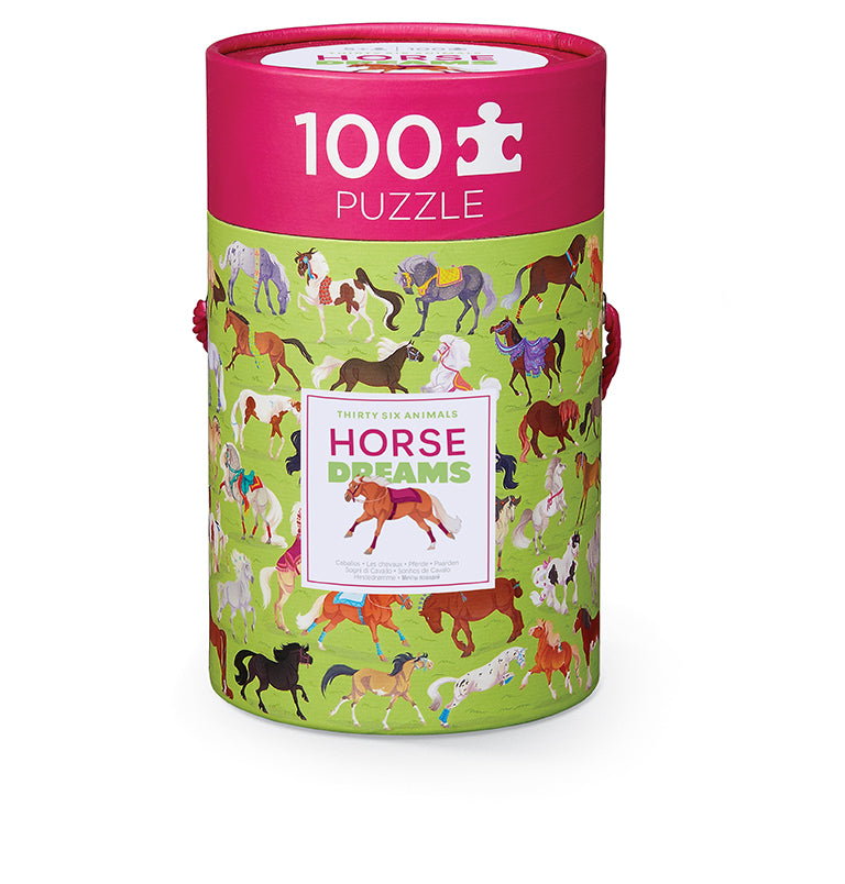 Crocodile Creek - 36 Horse Puzzle - 00 Pieces. The Toy Wagon 2