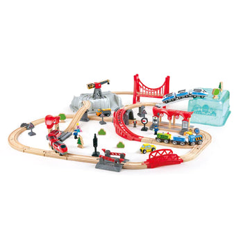 Hape City Train Bucket Set