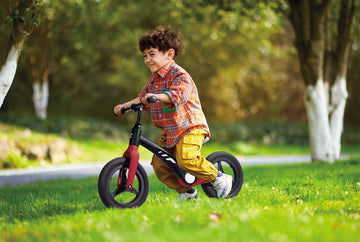 Hape Shock-Absorbing Balance Bike - Red & Black