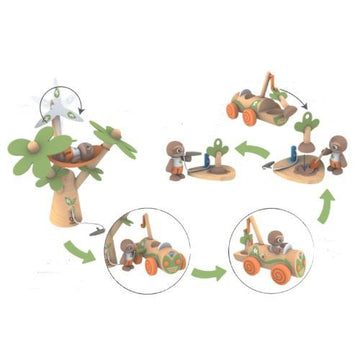 Hape Green Planet Green Vehicle Set