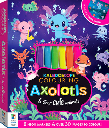 Kaleidoscope Colouring Kit: Axolotls