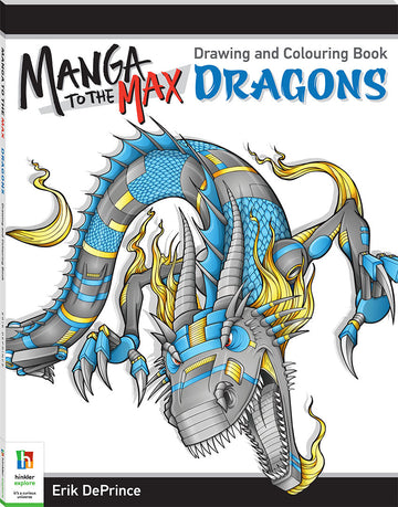 Manga to the Max Drawing and Colouring Book: Dragons