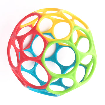 O Ball 4" is a award-winning flexible design allows babies of all ages to grip, catch, and throw a ball with ease.
