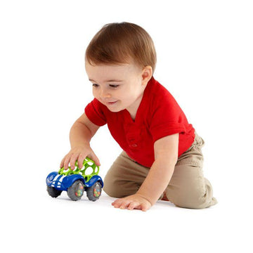 O Ball Rattle & Roll - Blue & Green - The Toy Wagon