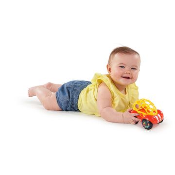 O Ball Rattle & Roll - Red & yellow - The Toy Wagon