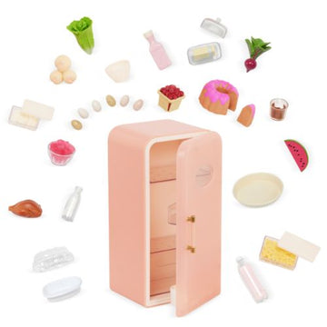 Our Generation Accessory Set - Mini Fridge with Groceries
