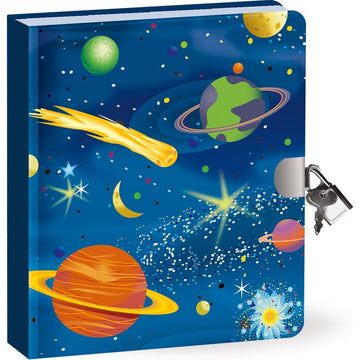 Peaceable Kingdom Lockable Diary: Deep Space