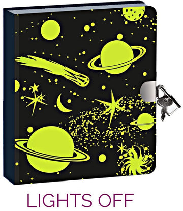 Peaceable Kingdom Lockable Diary: Deep Space