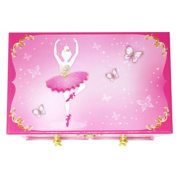 Pink Poppy Ballet Medium Musical Jewellery Box