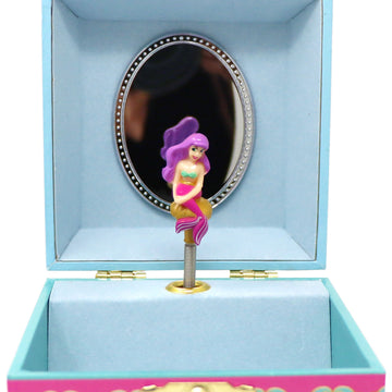 Pink Poppy Shimmering Mermaid Small Musical Jewellery Box