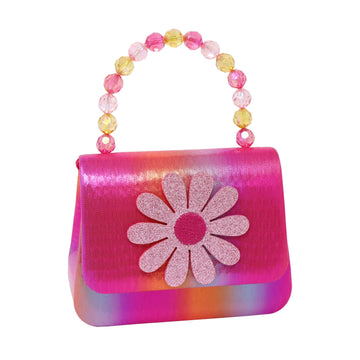 Pink Poppy Vibrant Vacation Daisy Hard Handbag