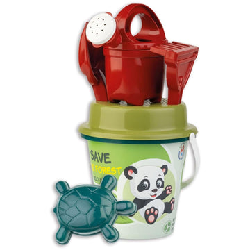 Recycled - Save the Forest & Save the Sea Bucket Set 2 Assorted: Panda / Turtle