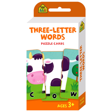 School Zone Flash Cards Three-Letter Words