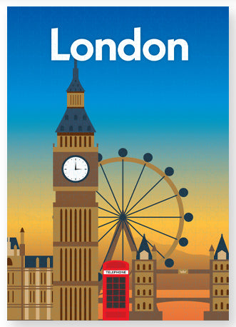 Travel Poster 300pc Jigsaw: London