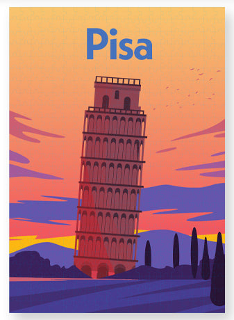 Travel Poster 300pc Jigsaw: Pisa