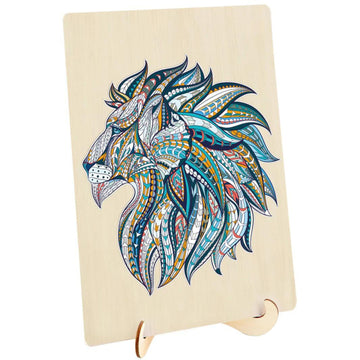 Wooden Jigsaw Puzzle 124 Piece, Lion