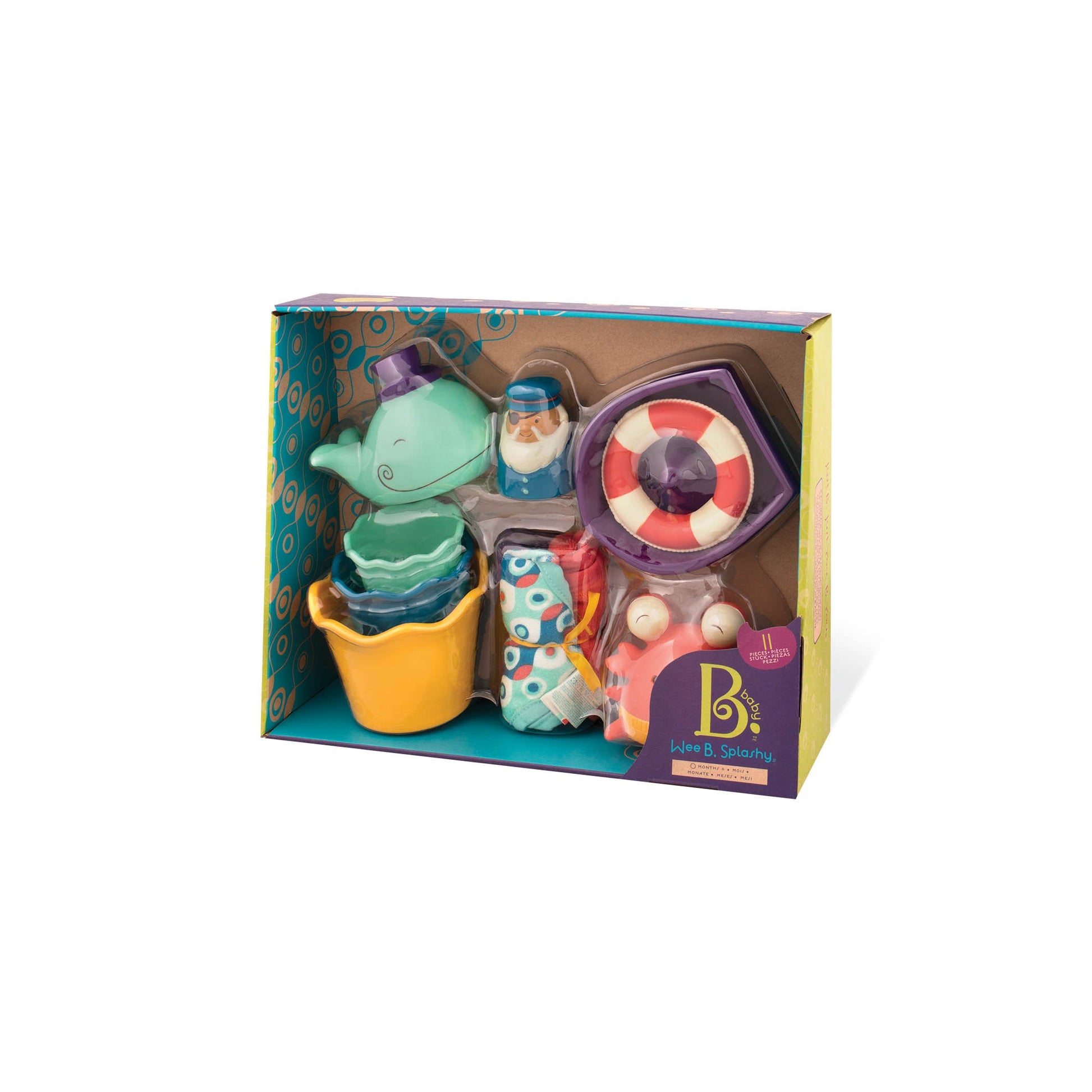 B. Tub Time Wee B. Splashy Bathtime Playset The Toy Wagon