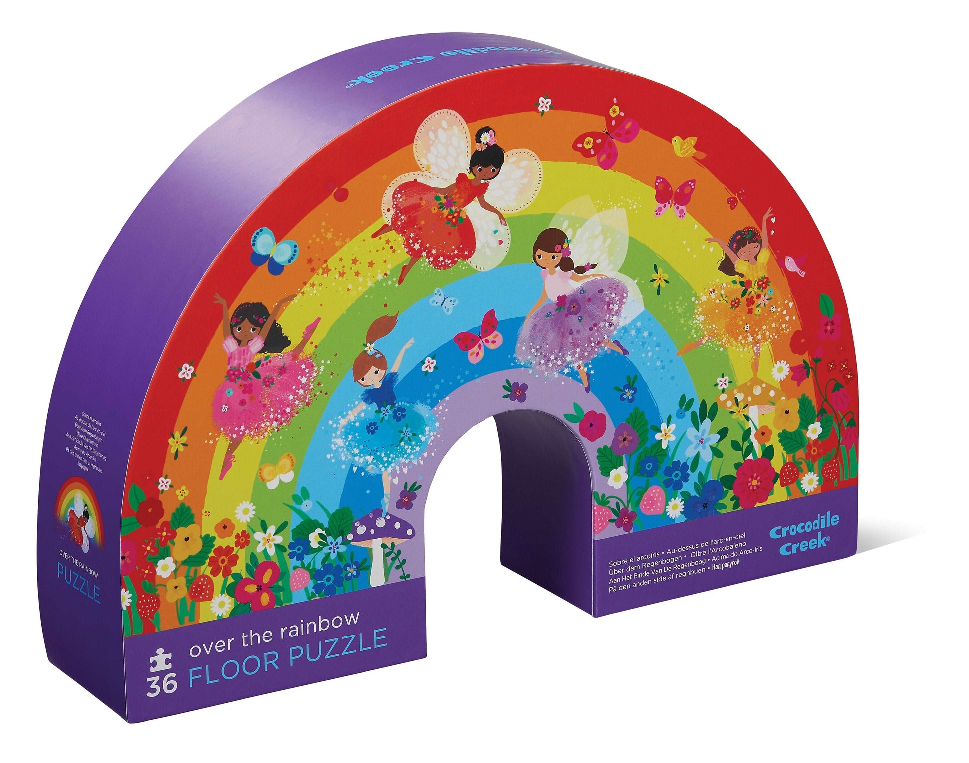 Crocodile Creek 36pc Floor Puzzle Rainbow The Toy Wagon