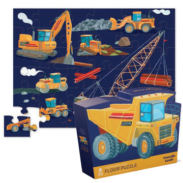 Crocodile Creek 36pc Floor Puzzle Construction Zone
