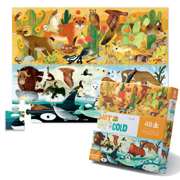 Crocodile Creek 48pc Puzzle Opposites Hot & Cold