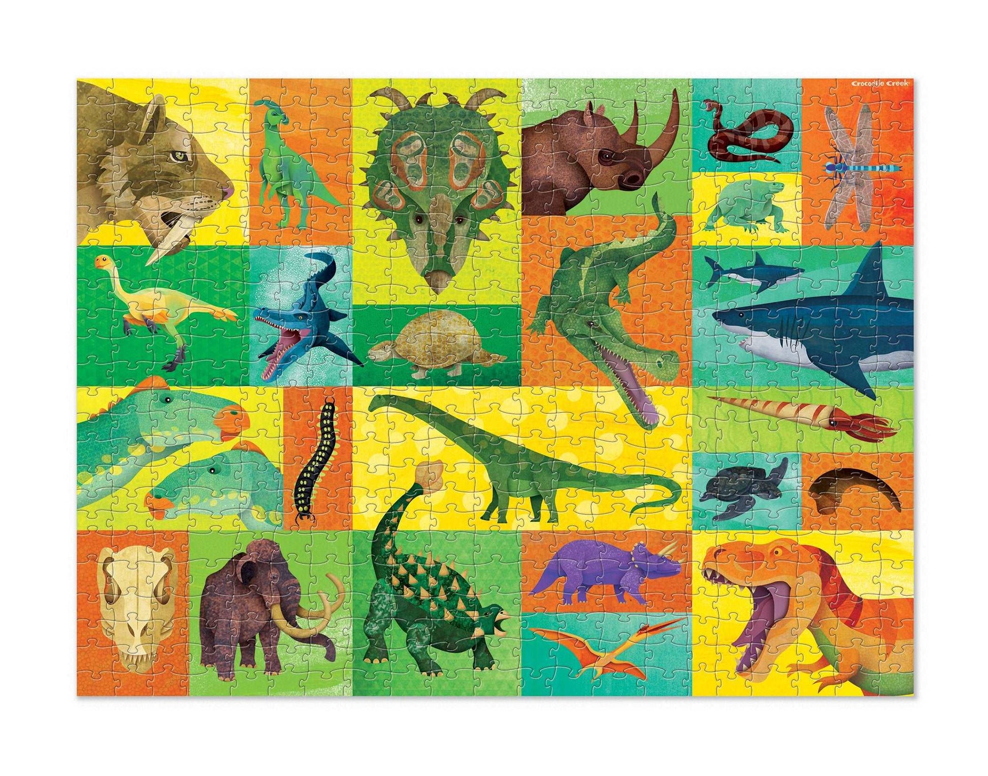 Crocodile Creek 500pc Family Puzzle Prehistoric Giants The Toy Wagon