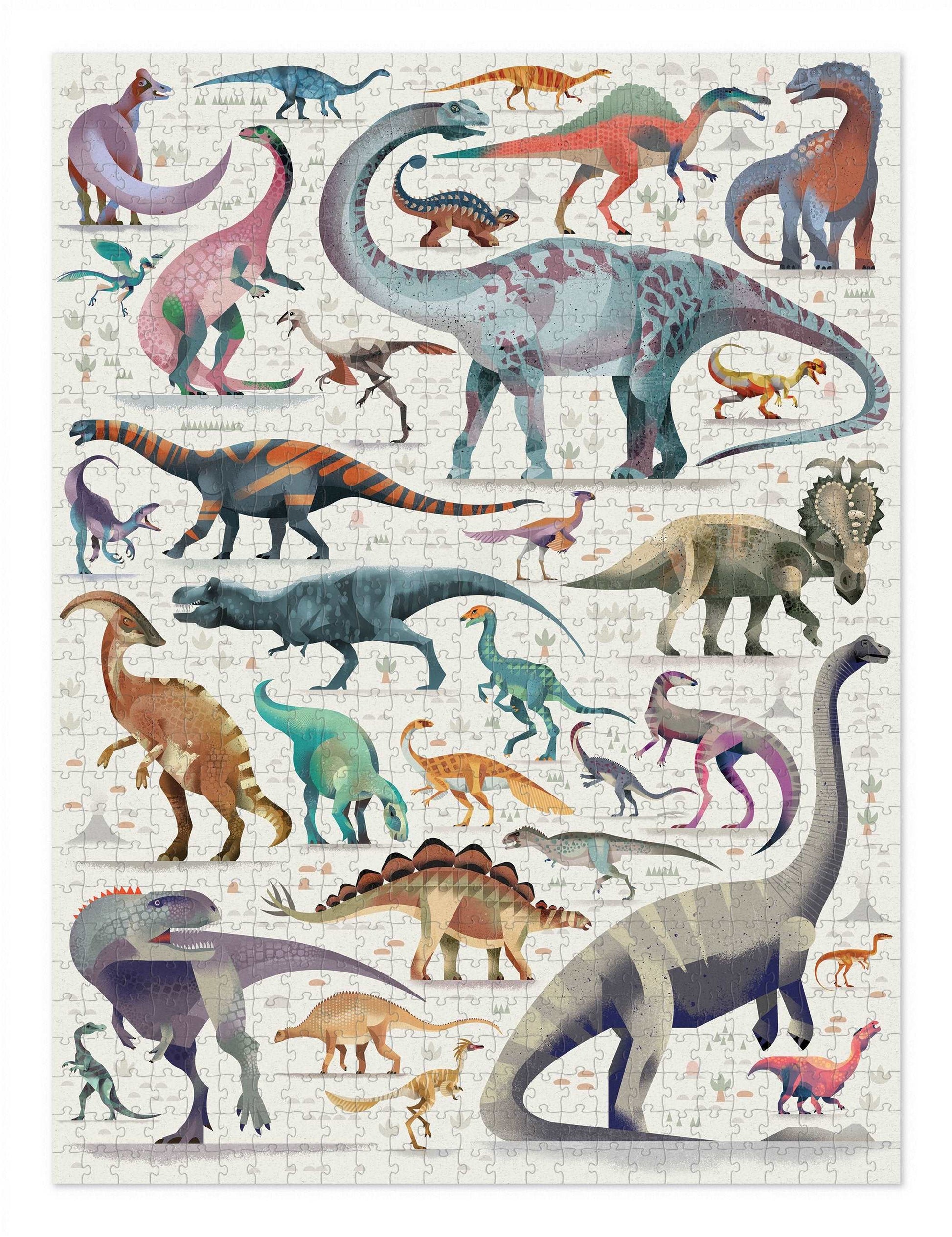 Crocodile Creek 750pc Family Puzzle World of Dinosaurs The Toy Wagon