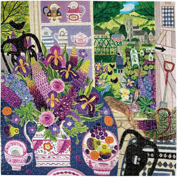 eeBoo 1000pc Puzzle Lavender Kitchen Sq
