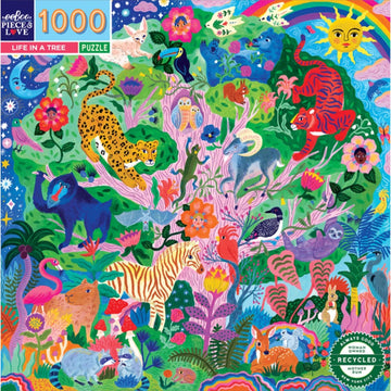 eeBoo 1000pc Puzzle Life in a Tree Sq