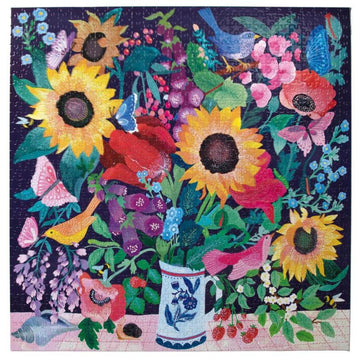 eeBoo 1000pc Puzzle Summer Bouquet Square