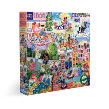 eeBoo 1000pc Women Reading Square