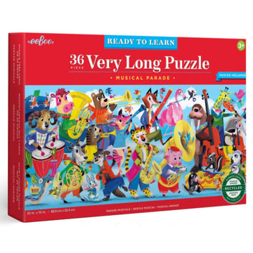 eeBoo 36pc Puzzle Ready to Learn Musical Parade Long