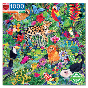 eeBoo 1000pc Puzzle Amazon Rainforest