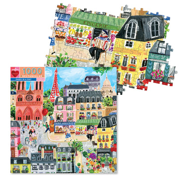 eeBoo 1000pc Puzzle Paris in a Day Rtg The Toy Wagon