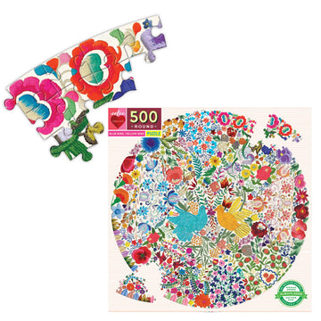 eeBoo 500pc Puzzle Blue Bird Yellow Bird Rd The Toy Wagon